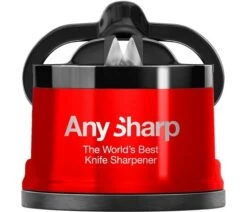 AnySharp Professional Red Manual Sharpener - The World's Best Knife Sharpener