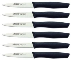 Arcos Nova 6-piece Paring Knife Set 10cm With Black Polypropylene Handles