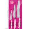 Arcos Riviera Pink 3-piece Kitchen Knife Set 1 Arcos Riviera Pink 3-piece Kitchen Knife Set -BladePro Store arcos riviera pink 3 piece kitchen knife set