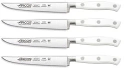 Arcos Riviera White 4-piece Steak Knife Set 13cm 6 Arcos Riviera White 4-piece Steak Knife Set 13cm -BladePro Store arcos riviera white 4 piece steak knife set 13cm 1