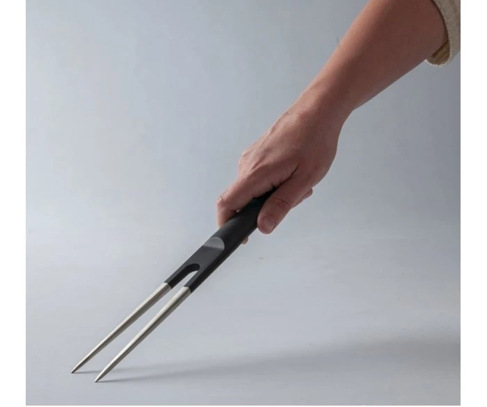 BergHOFF Ron Titan Carving Fork 17cm - Black Steel Handle 4 BergHOFF Ron Titan Carving Fork 17cm - Black Steel Handle - Image 2