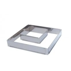 DE BUYER Professional Extensible Square Baking Frame - Stainless Steel