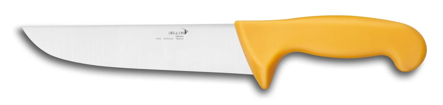 Deglon Profil Pro Butcher Knife 20cm - Yellow Handle 3 Deglon Profil Pro Butcher Knife 20cm - Yellow Handle