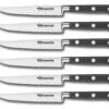 FISCHER 6-piece Steak Knife Set With Serrated Blades 11cm - Sabatier 64 -BladePro Store fischer 6 piece steak knife set serrated 11cm sabatier64