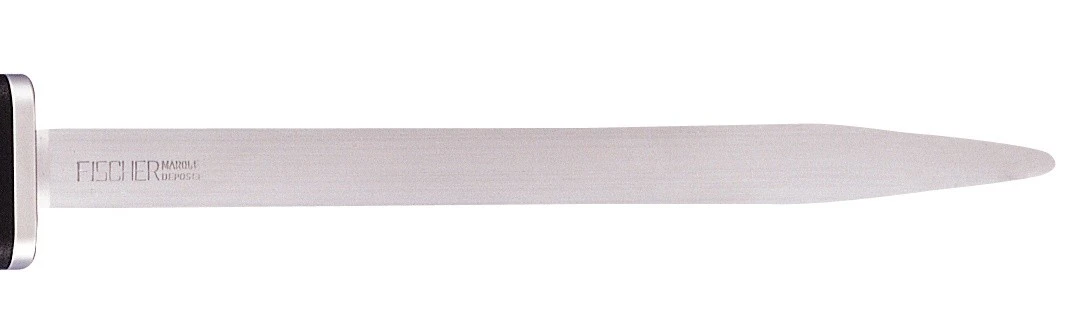 FISCHER Fine Cut Sharpening Steel Oval Rod 30cm - Black Handle 5 FISCHER Fine Cut Sharpening Steel Oval Rod 30cm - Black Handle - Image 3