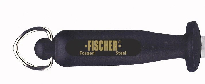FISCHER Household Sharpening Steel Oval Rod 25cm - Black Handle 4 FISCHER Household Sharpening Steel Oval Rod 25cm - Black Handle - Image 2