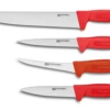 Fischer Professional 4-piece Butcher Knife Set - Red Handles -BladePro Store fischer professional 4 piece butcher knife set red handles