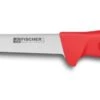 FISCHER Professional Boning Knife 17cm With Red Handle -BladePro Store fischer professional boning knife 17cm red handle