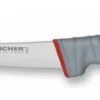 Fischer Sandvik Boning Knife Rigid Blade 15cm - Red Handle With Grey Elastomer -BladePro Store fischer sandvik boning knife rigid blade 15cm red handle grey elastomer