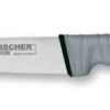 Fischer Sandvik Skinning Knife 17cm Black Handle With Grey Elastomer 1 Fischer Sandvik Skinning Knife 17cm Black Handle With Grey Elastomer -BladePro Store fischer sandvik skinning knife 17cm black handle grey elastomer