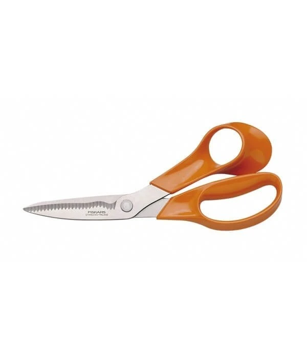 FISKARS Kitchen Scissors 19cm With Serrated Blade - Orange Handle 3 FISKARS Kitchen Scissors 19cm With Serrated Blade - Orange Handle