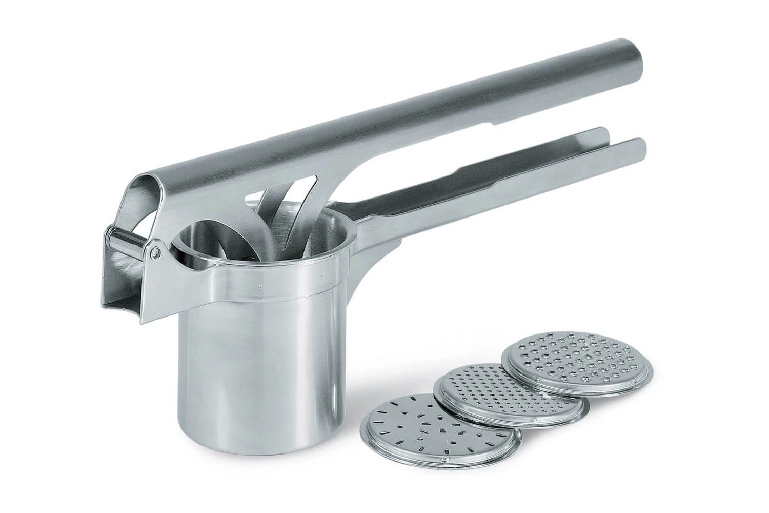 Gefu TRI STAR® Potato And Spaetzle Press With 3 Discs 3 Gefu TRI STAR® Potato And Spaetzle Press With 3 Discs