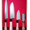 Jaku 3-piece Japanese Knife Set + 1 Sharpening Stone -BladePro Store jaku 3 piece japanese knife set 1 sharpening stone