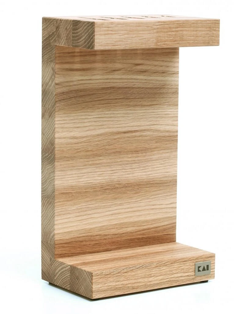 Kai C-shaped Knife Block - Made Of Oak Wood 3 Kai C-shaped Knife Block - Made Of Oak Wood
