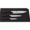 Kai Shun Classic 3-piece Knife Set With Damascus Blades -BladePro Store kai shun classic 3 piece knife set damascus blades