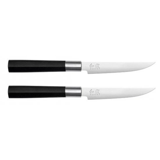 KAI Wasabi Black 2-piece Steak Knife Set 3 KAI Wasabi Black 2-piece Steak Knife Set