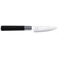 KAI Wasabi Black 3-piece Knife Set: 2 Utility Knives & 1 Santoku Knife -BladePro Store kai wasabi black 3 piece knife set 2 utility knives 1 santoku knife 2