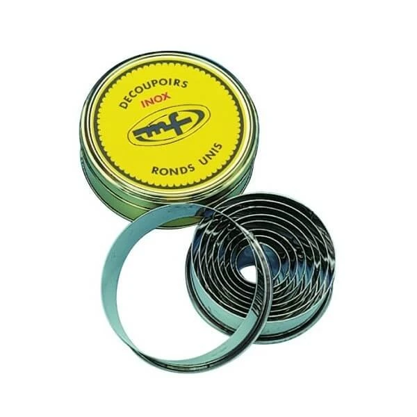 Mallard Ferriere Set Of 9 Plain Round Cookie Cutters 3 Mallard Ferriere Set Of 9 Plain Round Cookie Cutters