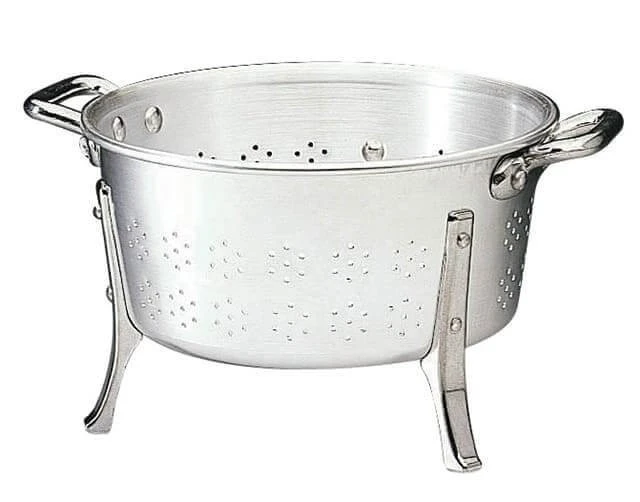 Matfer Self-Standing Aluminium Colander - Diameter 36cm 3 Matfer Self-Standing Aluminium Colander - Diameter 36cm
