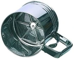 Matfer Stainless Steel Automatic Flour Sieve Cup - Diameter 11cm -BladePro Store matfer stainless steel automatic flour sieve cup diameter 11cm 1