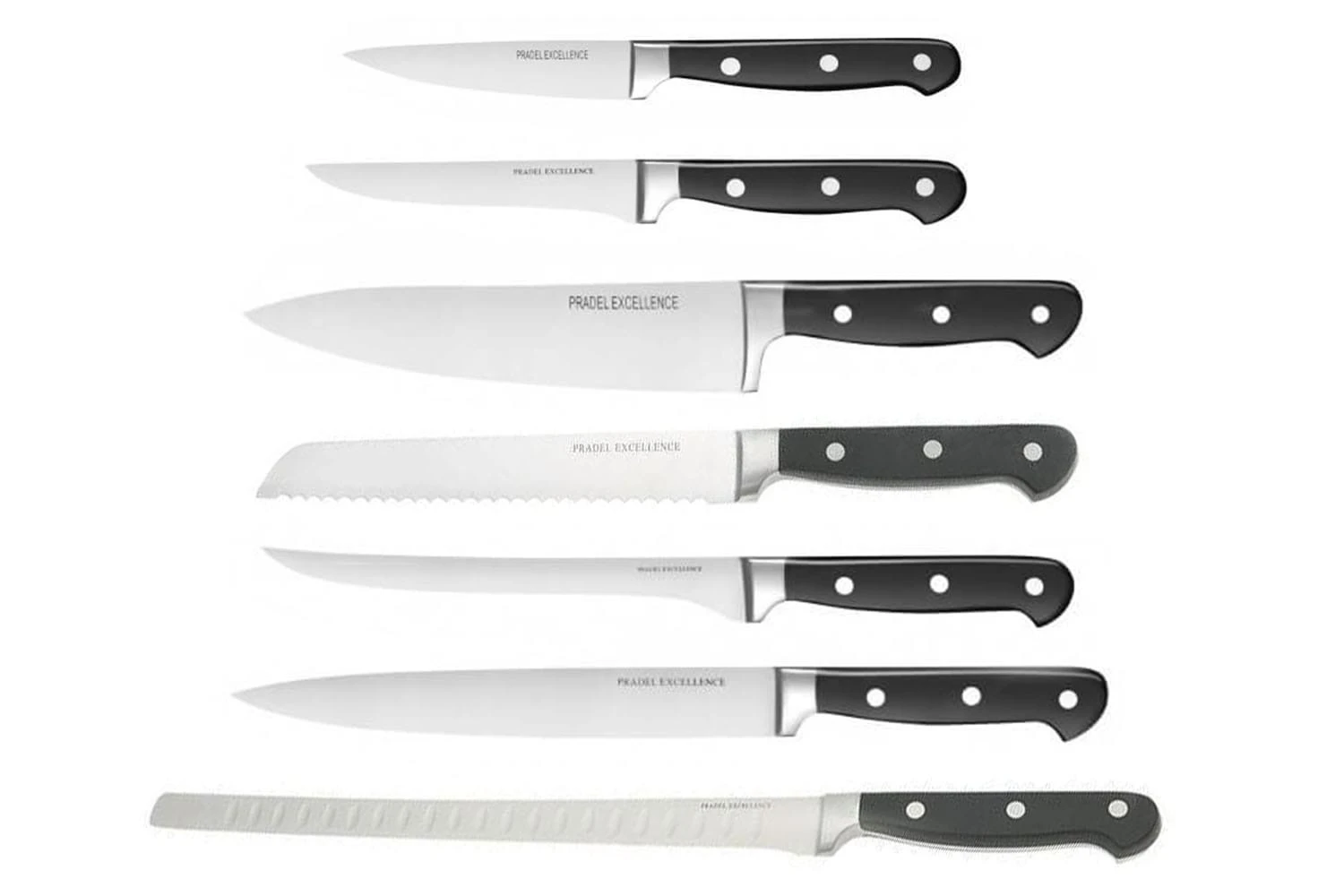 Pradel Excellence Pack With 7 Kitchen Knives 3 Pradel Excellence Pack With 7 Kitchen Knives