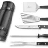 Sabatier And 32 Dumas Special BBQ 5-piece Tool Set With Roll Bag -BladePro Store sabatier 32 dumas special bbq 5 piece tool set roll bag