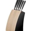 Sabatier Edonist 5-piece Kitchen Knife Block Made Of Beech Wood - Fully Forged Blades -BladePro Store sabatier edonist 5 piece kitchen knife block beech wood fully forged blades