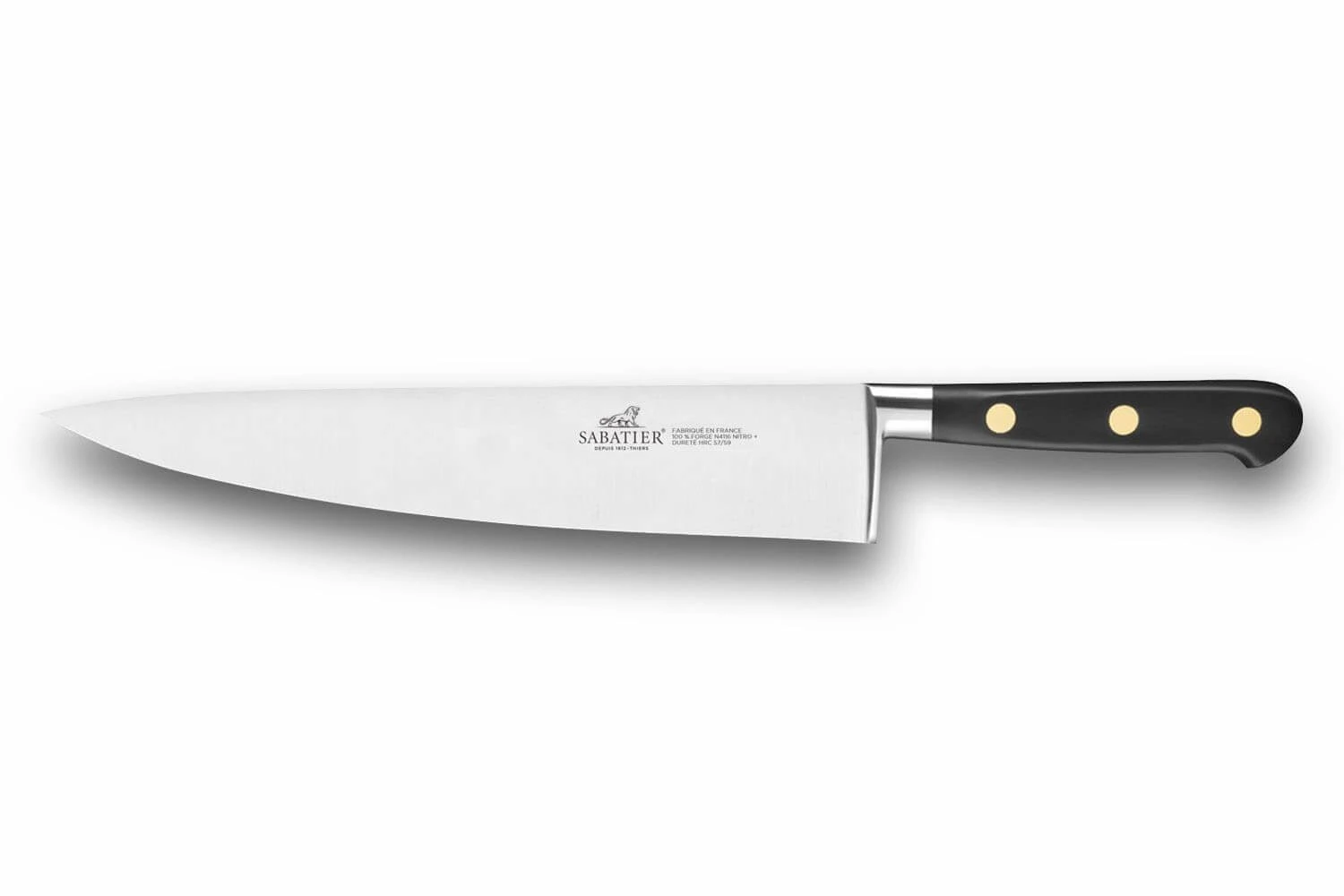 Sabatier Ideal 100% Forged Chef Knife 25cm With Brass Rivets 3 Sabatier Ideal 100% Forged Chef Knife 25cm With Brass Rivets