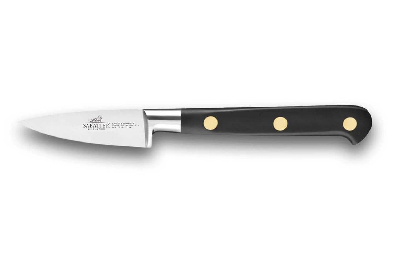 Sabatier Ideal 100% Forged Paring Knife 6cm With Brass Rivets 3 Sabatier Ideal 100% Forged Paring Knife 6cm With Brass Rivets
