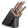 Sabatier Perigord Knife Block With 5 Kitchen Knives - Walnut Wood Handles 1 Sabatier Perigord Knife Block With 5 Kitchen Knives - Walnut Wood Handles -BladePro Store sabatier perigord knife block 5 kitchen knives walnut wood handles