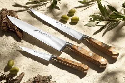 Sabatier Provençao Chef Knife 100% Forged Blade 15cm - Olive Wood Handle 4 Sabatier Provençao Chef Knife 100% Forged Blade 15cm - Olive Wood Handle - Image 2