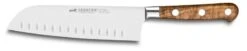 Sabatier Provençao Santoku Knife Hollow Edge 18cm - Olive Wood Handle