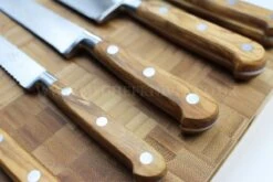 Sabatier Provençao White Knife Block With 5 Kitchen Knives - Olive Wood Handles 16 Sabatier Provençao White Knife Block With 5 Kitchen Knives - Olive Wood Handles -BladePro Store sabatier provencao white knife block 5 kitchen knives olive wood handles 4