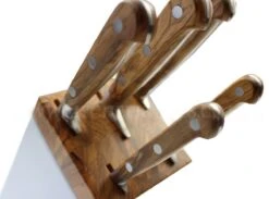 Sabatier Provençao White Knife Block With 5 Kitchen Knives - Olive Wood Handles 17 Sabatier Provençao White Knife Block With 5 Kitchen Knives - Olive Wood Handles -BladePro Store sabatier provencao white knife block 5 kitchen knives olive wood handles 5