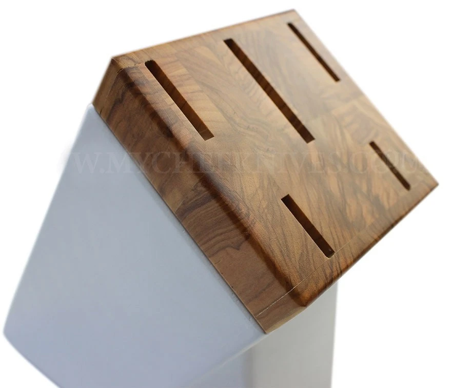 Sabatier Provençao White Knife Block With 5 Kitchen Knives - Olive Wood Handles 12 Sabatier Provençao White Knife Block With 5 Kitchen Knives - Olive Wood Handles - Image 10