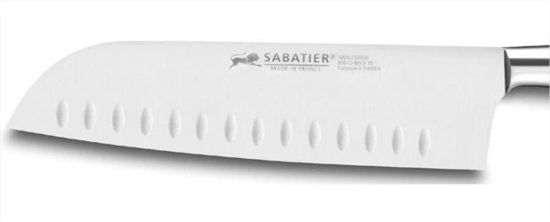 Sabatier Saveur Santoku Knife With Hollow Edge 18cm 4 Sabatier Saveur Santoku Knife With Hollow Edge 18cm - Image 2