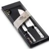 Sabatier Toque Blanche 2-piece Knife Set: Paring Knife + Santoku Knife 2 Sabatier Toque Blanche 2-piece Knife Set: Paring Knife + Santoku Knife -BladePro Store sabatier toque blanche 2 piece knife set