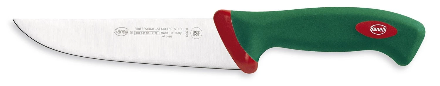 Sanelli Premana Butcher's Knife 18cm - Green Handle 3 Sanelli Premana Butcher's Knife 18cm - Green Handle
