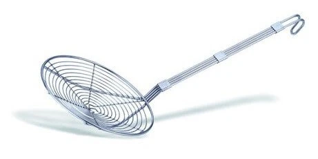 Stainless Steel Ergonomic Skimmer - Diameter 28cm 3 Stainless Steel Ergonomic Skimmer - Diameter 28cm