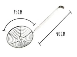 Stainless Steel Frying Skimmer - Diameter 15cm