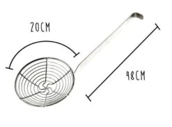 Stainless Steel Frying Skimmer - Diameter 20cm