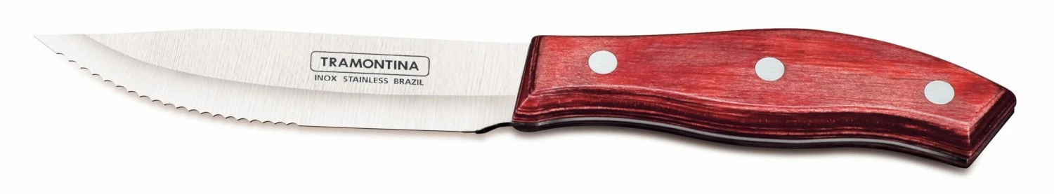 Tramontina Jumbo 12-piece Steak Knife Set With Red Polywood Handles 4 Tramontina Jumbo 12-piece Steak Knife Set With Red Polywood Handles - Image 2