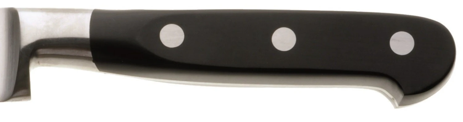 V Sabatier Utility Knife 11cm With Black, Triple-riveted Handle 5 V Sabatier Utility Knife 11cm With Black, Triple-riveted Handle - Image 3