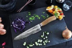 Wusaki Damas VG10 Pack With Chef Knife 20cm + Whetstone 3000/8000 -BladePro Store wusaki damas vg10 pack with chef knife 20cm whetstone 3