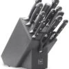 WUSTHOF Classic 12-piece Knife Block Set - Black Anthracite Block 1 WUSTHOF Classic 12-piece Knife Block Set - Black Anthracite Block -BladePro Store wusthof classic 12 piece knife block anthracite black