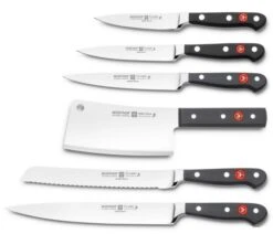 WUSTHOF Classic 12-piece Knife Block Set - Black Anthracite Block -BladePro Store wusthof classic 12 piece knife block anthracite black 2