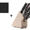 Wusthof Classic 6-piece Knife Block Set + Cutting Board -BladePro Store wusthof classic 6 piece knife block set cutting board