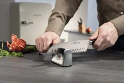 Wusthof Classic Ikon 2-Stage Knife Sharpener - Ceramic & Diamond Rods -BladePro Store wusthof classic ikon 2 stage manual knife sharpener ceramic diamond rods 1